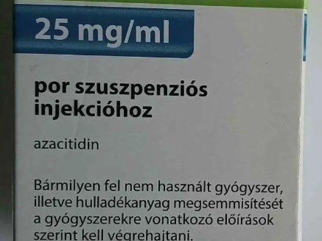 Медикаменти суспензія іньєкції Азацитидин Зентіва Азацытидин Зентива 25 мг Azacitidine Zentiva 25 mg