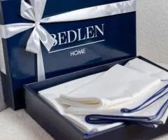 Преміальна постільна білизна перкаль Premium White від бренда Bedlen