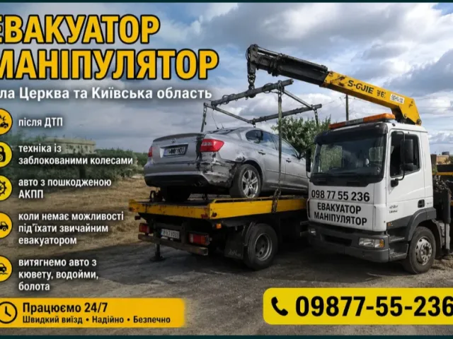 ЕВАКУАТОР МАНІПУЛЯТОР Біла Церква