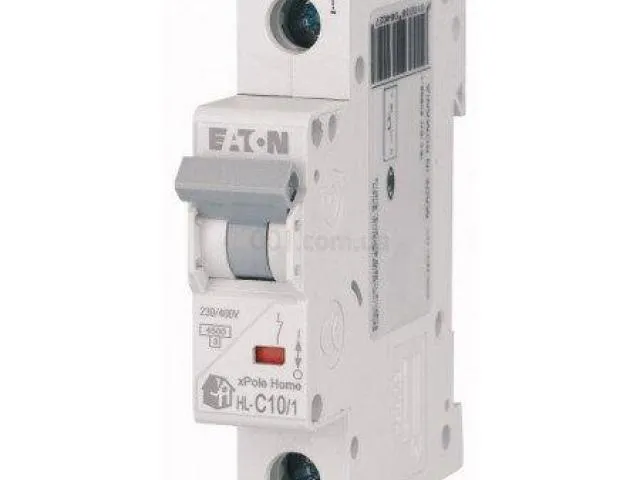 Автоматичний вимикач Eaton 1, 2, 3pol C 10A-63А