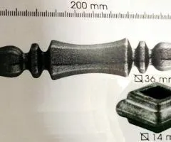 Таблички, огорожі, барельєфи, хвіртки, ворота, хрести, ліхтарі, лавки, ніжки меблів.